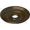 Ekena Millwork Bradford Ceiling Medallion (Fits Canopies up to 4 3/8"), 18 1/8"OD x 3 3/4"ID x 1 1/8"P, Brass CM18BRBRS - alternate 3